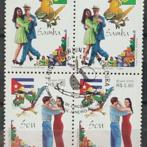 X 0238 Selo Xadrez Chapéu Cuba Capablanca 1982