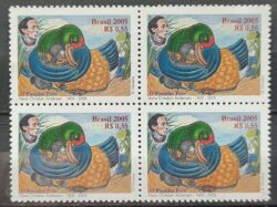 C 2640 Selo Hans Christian Andersen Literatura 2005 Quadra