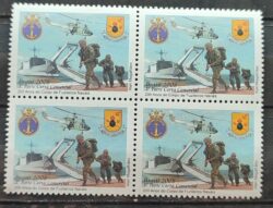 C 2730 Selo Corpo de Fuzileiros Navais Marinha Militar Helicoptero Navio Brasao 2008 Quadra