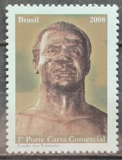C 2743 Selo Herois Nacionais Zumbi dos Palmares Africa Direito Justica 2008