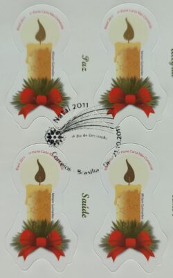 C 3138 Selo Velas de Natal Religiao 2011 Quadra CBC Brasilia