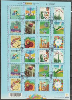 C 3319 Selo Copa Do Mundo Fifa Cidades Sede Futebol 2014 Folha CBC RJ