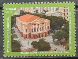C 3572 Selo Maravilhas de Belem do Para Teatro Arte Arquitetura 2016