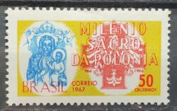 C 565 Selo Milenio Sacro da Polonia Chestocova Religiao 1967 MH