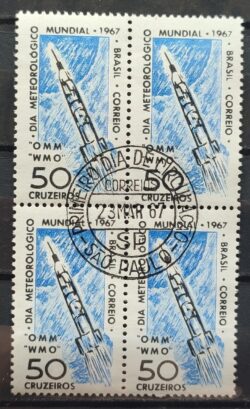 C 566 Selo Dia Meteorologico Mundial 1967 Quadra CPD SP