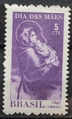 C 569 Selo Dia das Maes Mulher 1967 MH