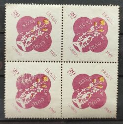 C 576 Selo Outorga da Rosa de Ouro a Basilica de N S Aparecida 1967 Quadra