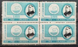 C 589 Selo Centenario Orlando Rangel Farmacia Medicina Saude 1968 Quadra