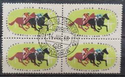 C 600 Selo Centenario do Jockey Club Cavalo Hipismo 1968 Quadra CPD Guanabara 2