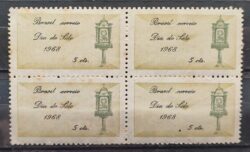 C 603 Selo Dia do Selo Servico Postal 1968 Quadra 2
