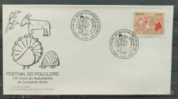 Envelope FDC 538 1991 Folclore Leonardo Mota Musica CBC CE 01