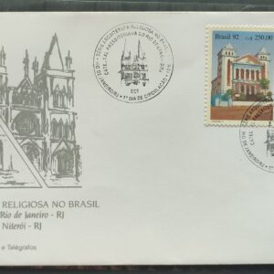 Envelope FDC 553 1992 Arquitetura Religiosa Igreja Religiao CBC RJ 02
