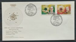 Envelope FDC 554 1992 Olimpiadas Barcelona Espanha Tiro CBC RJ