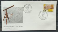 Envelope FDC 578 1992 Centenario Missao Cruls Mapa CBC DF 02