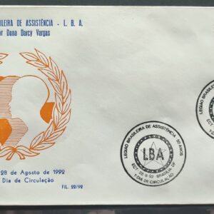 Envelope PVT FIL 022 1992 Legiao Brasileira de Assistencia Economia Militar Previdencia CBC DF