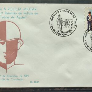 Envelope PVT FIL 029 1991 Policia Militar CBC SP