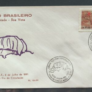 Envelope PVT FIL 15A 1991 Pedra Pintada Turismo CBC RR