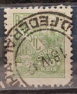 Selo Regular Cod RHM 386C Netinha Petroleo Energia 20 Reis Filigrana O 1942 Circulado 4