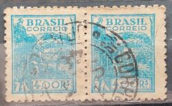 Selo Regular Cod RHM 390 Netinha Trigo Gastronomia 400 Reis Filigrana O 1942 Circulado 3