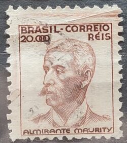 Selo Regular Cod RHM 397 Netinha Almirante Maurity Militar 20000 Reis Filigrana O 1942 Circulado 14