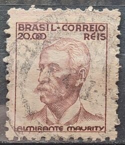 Selo Regular Cod RHM 397 Netinha Almirante Maurity Militar 20000 Reis Filigrana O 1942 Circulado 15