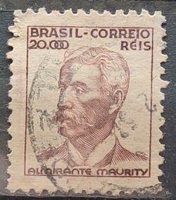 Selo Regular Cod RHM 397 Netinha Almirante Maurity Militar 20000 Reis Filigrana O 1942 Circulado 18