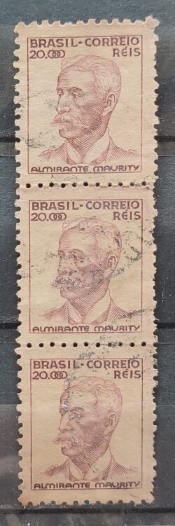 Selo Regular Cod RHM 397 Netinha Almirante Maurity Militar 20000 Reis Filigrana O 1942 Circulado 22