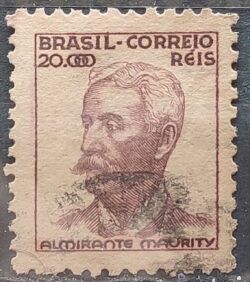 Selo Regular Cod RHM 397 Netinha Almirante Maurity Militar 20000 Reis Filigrana O 1942 Circulado 6