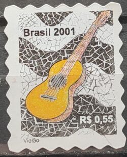 Selo Regular RHM 809 Instrumento Musical Perce em Onda Violao 2001