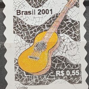 Selo Regular RHM 809 Instrumento Musical Perce em Onda Violao 2001
