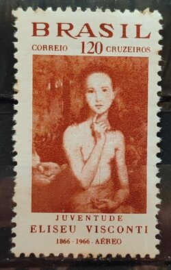 A 110 Selo Aereo Centenario do Pintor Eliseu Visconti 1966