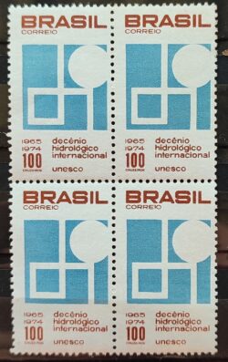 C 550 Selo Decenio Hidrologico Internacional Agua Unesco 1966 Quadra