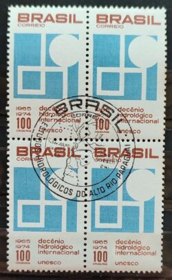 C 550 Selo Decenio Hidrologico Internacional Agua Unesco 1966 Quadra CBC GB 2
