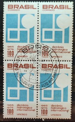 C 550 Selo Decenio Hidrologico Internacional Agua Unesco 1966 Quadra CBC GB