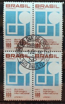 C 550 Selo Decenio Hidrologico Internacional Agua Unesco 1966 Quadra CPD SP