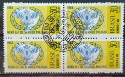 C 553 Selo Nova Lei do Servico Militar 1966 Quadra CPD ES