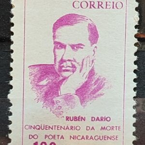 C 554 Selo Poeta Rubem Dario Nicaragua Literatura 1966 MH