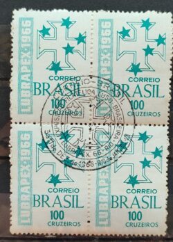 C 560 Selo Exposicao Lubrapex 1966 Quadra CBC GB