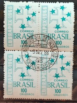 C 560 Selo Exposicao Lubrapex 1966 Quadra CPD GB 3