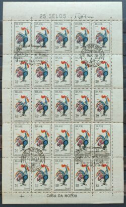 C 582 Selo 2 Festival Internacional da Cancao Popular Musica Galo 1967 Folha CBC e CPD GB