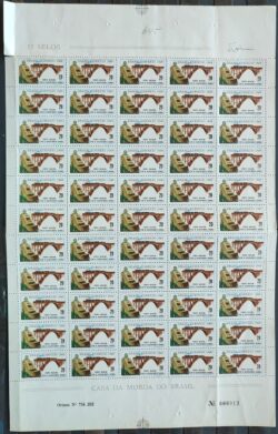 C 645 Selo Exercito Brasileiro Militar Ferrovia Trem Ponte 1969 Folha