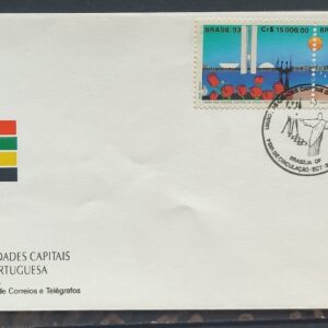 Envelope FDC 591 1993 Capitais de Lingua Portuguesa Brasilia CBC DF 01