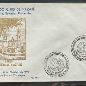 Envelope FDC 597 1993 Cirio de Nazare Religiao Aparecida CBC PA