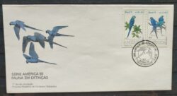 Envelope FDC 598 1993 Araras Brasileiras Fauna CBC DF 01