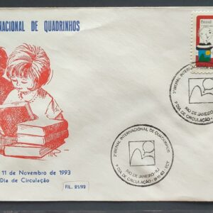 Envelope PVT FIL 021 1993 Bienal de Quadrinhos Literatura CBC RJ