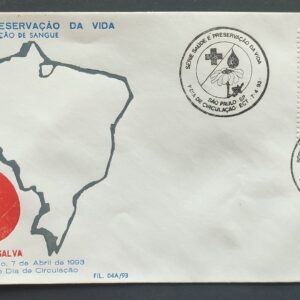 Envelope PVT FIL 04A 1993 Saude Preservacao da Vida Coracao CBC SP
