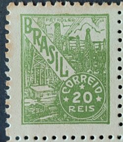 Selo Regular RHM 354 Netinha Petroleo 20 Reis Filigrana P 1941