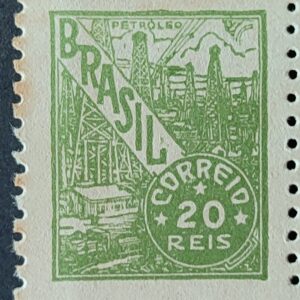 Selo Regular RHM 354 Netinha Petroleo 20 Reis Filigrana P 1941