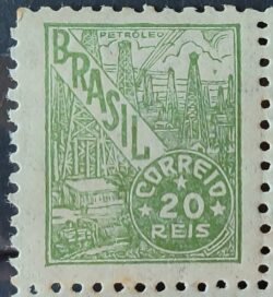 Selo Regular RHM 371 Netinha Petroleo 20 Reis Filigrana Q 1943