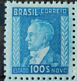 Selo Regular RHM 399C Netinha Getulio Vargas 100 Reis Filigrana O 1942